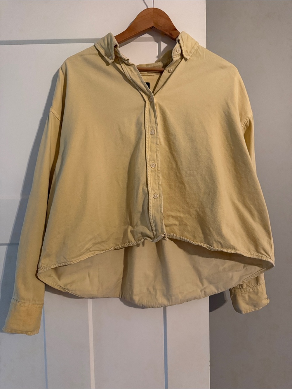 GAP Pale Yellow Button-Down Shirt
